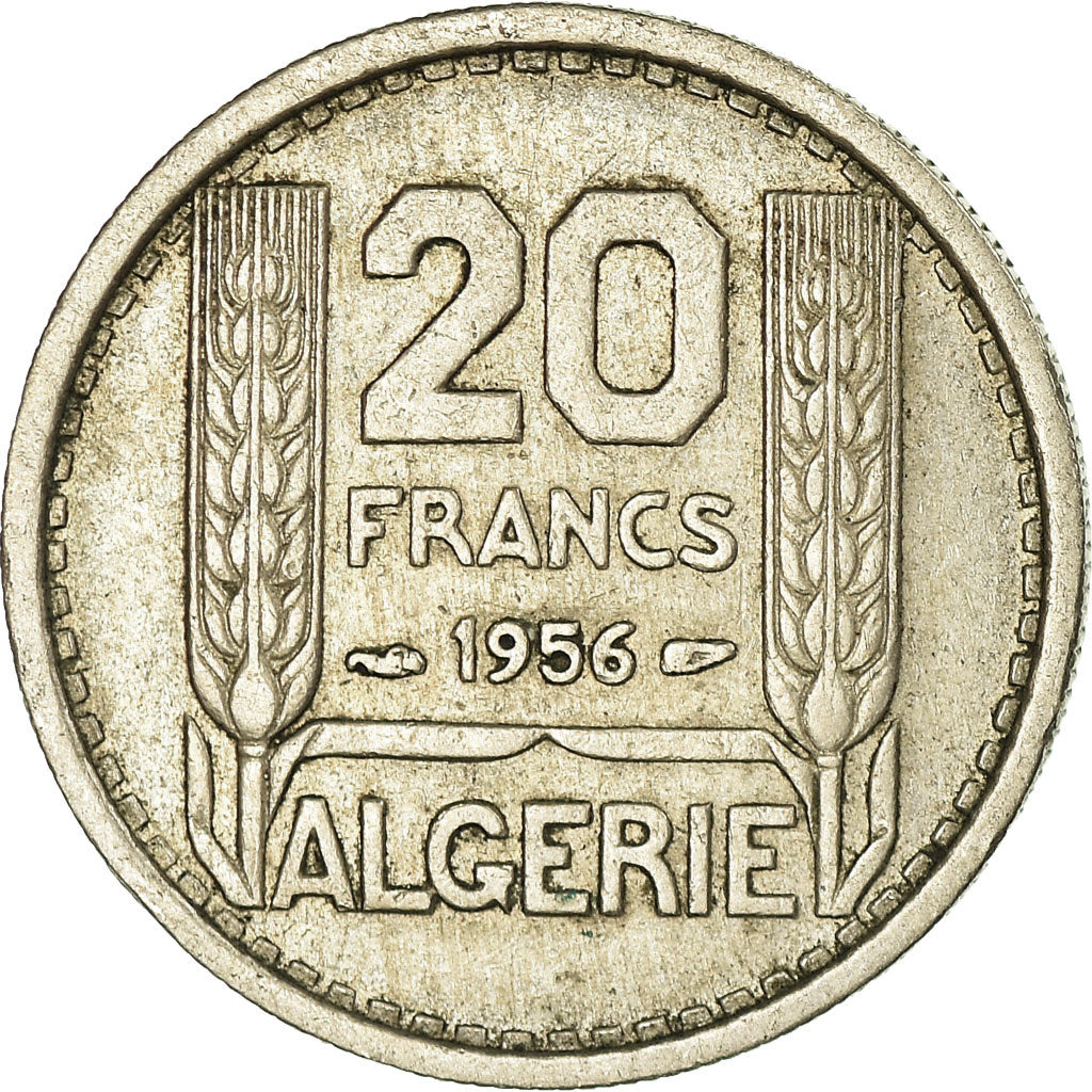 Coin, Algeria, 20 Francs, 1952, Paris, EF(40-45), Copper-nickel, KM:91