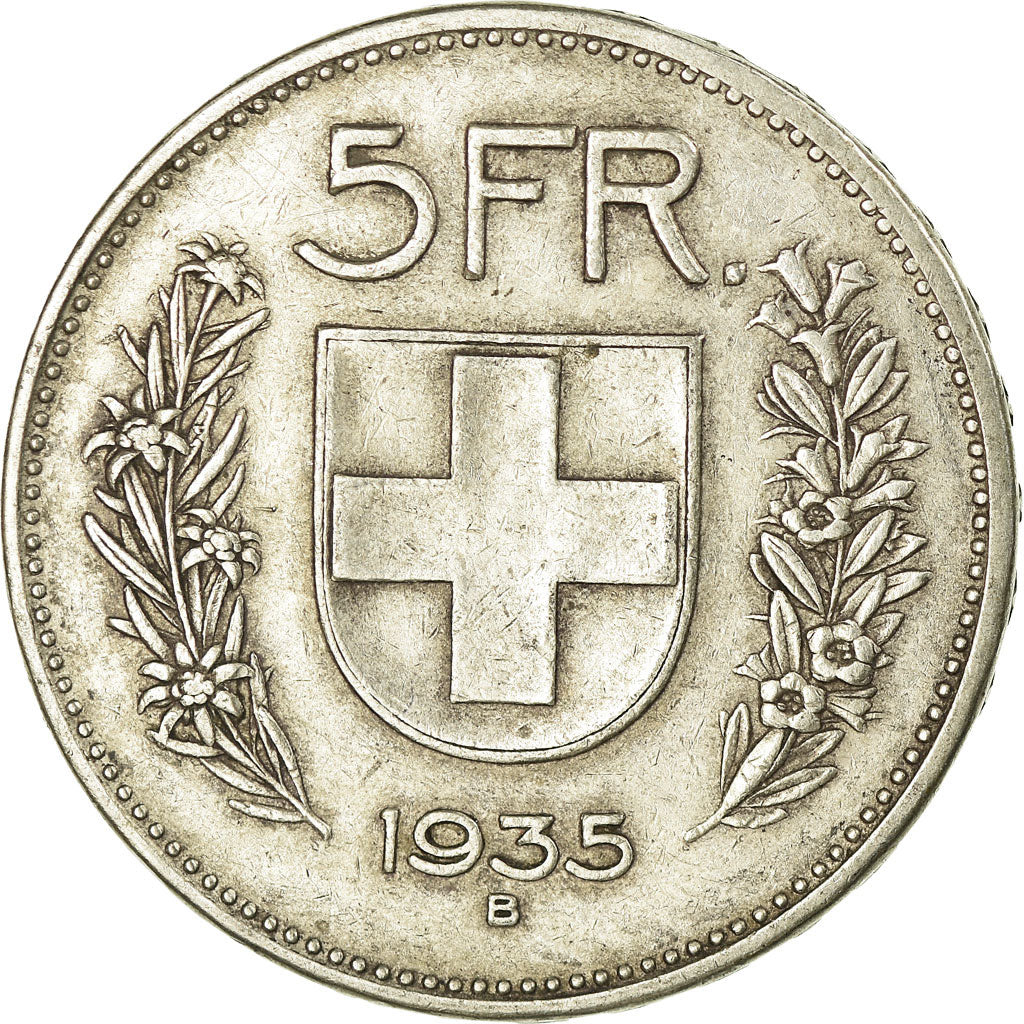 Monnaie, Suisse, 5 Francs, 1935, Bern, TTB, Argent, KM:40