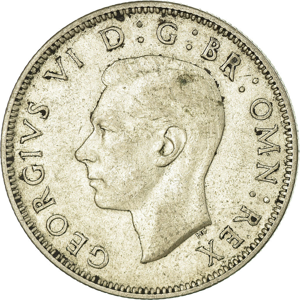 Coin, Great Britain, George VI, Florin, Two Shillings, 1942, VF(30-35), Silver