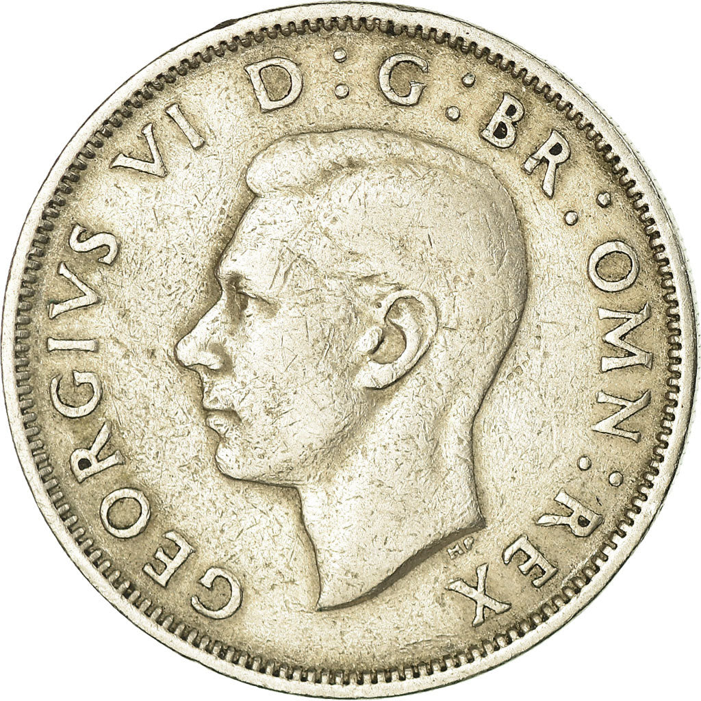 Moneda, Gran Bretaña, George VI, Florin, Two Shillings, 1947, BC+, Cobre -