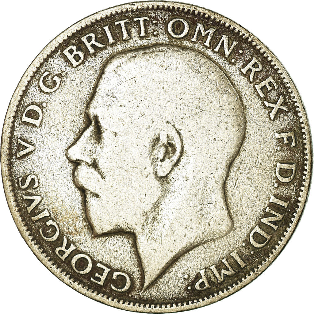 Coin, Great Britain, George V, Florin, Two Shillings, 1921, VF(30-35), Silver