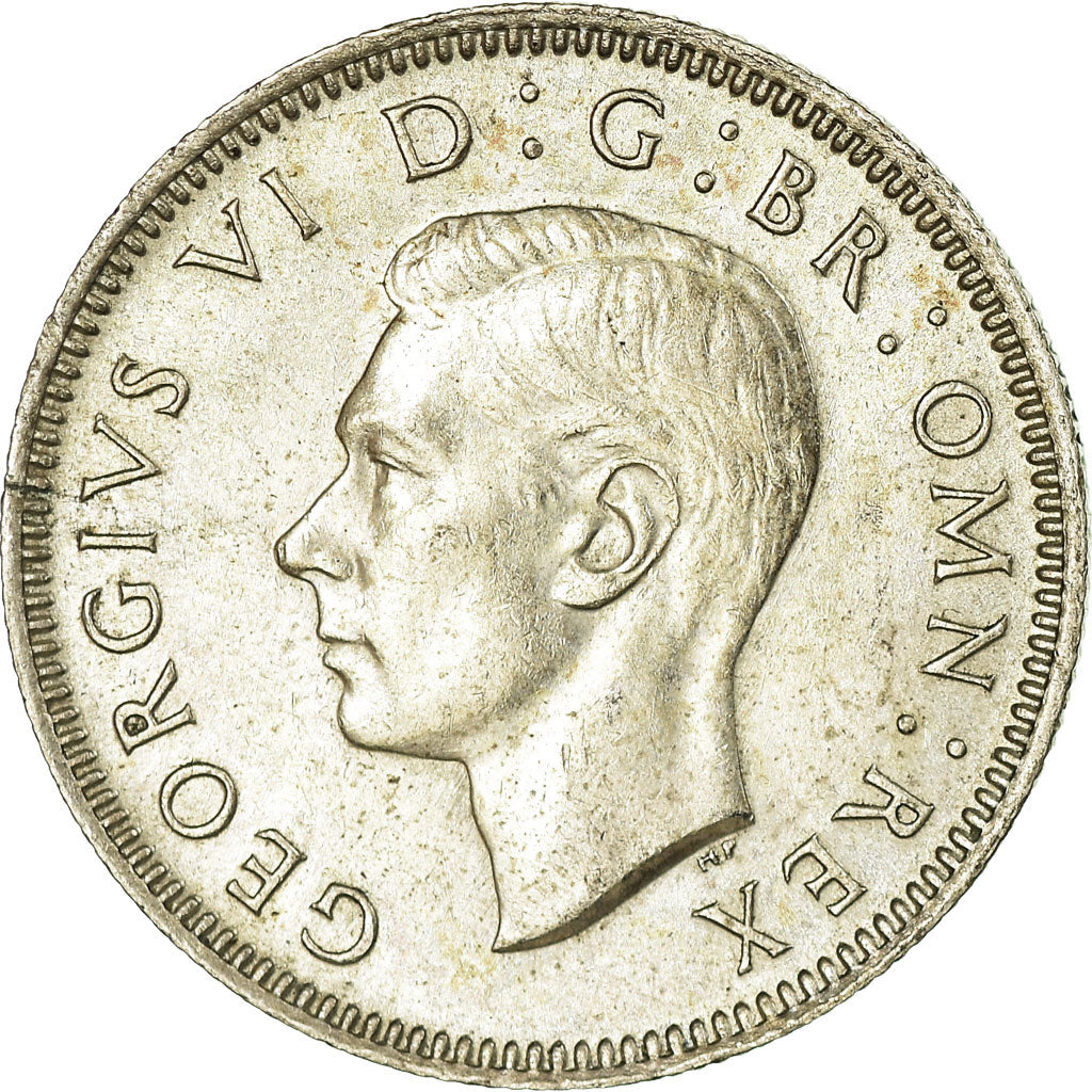 Coin, Great Britain, George VI, Shilling, 1946, AU(55-58), Silver, KM:854