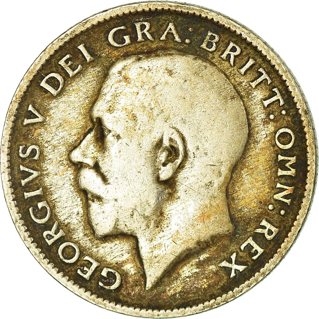 Coin, Great Britain, George V, 6 Pence, 1920, VF(20-25), Silver, KM:815a.1