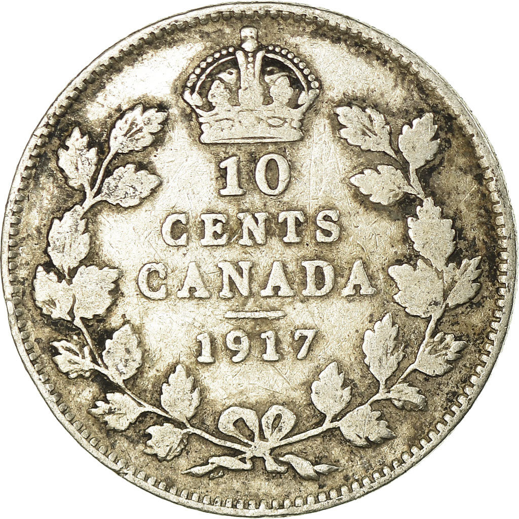 Coin, Canada, George V, 10 Cents, 1913, Royal Canadian Mint, Ottawa, VF(30-35)
