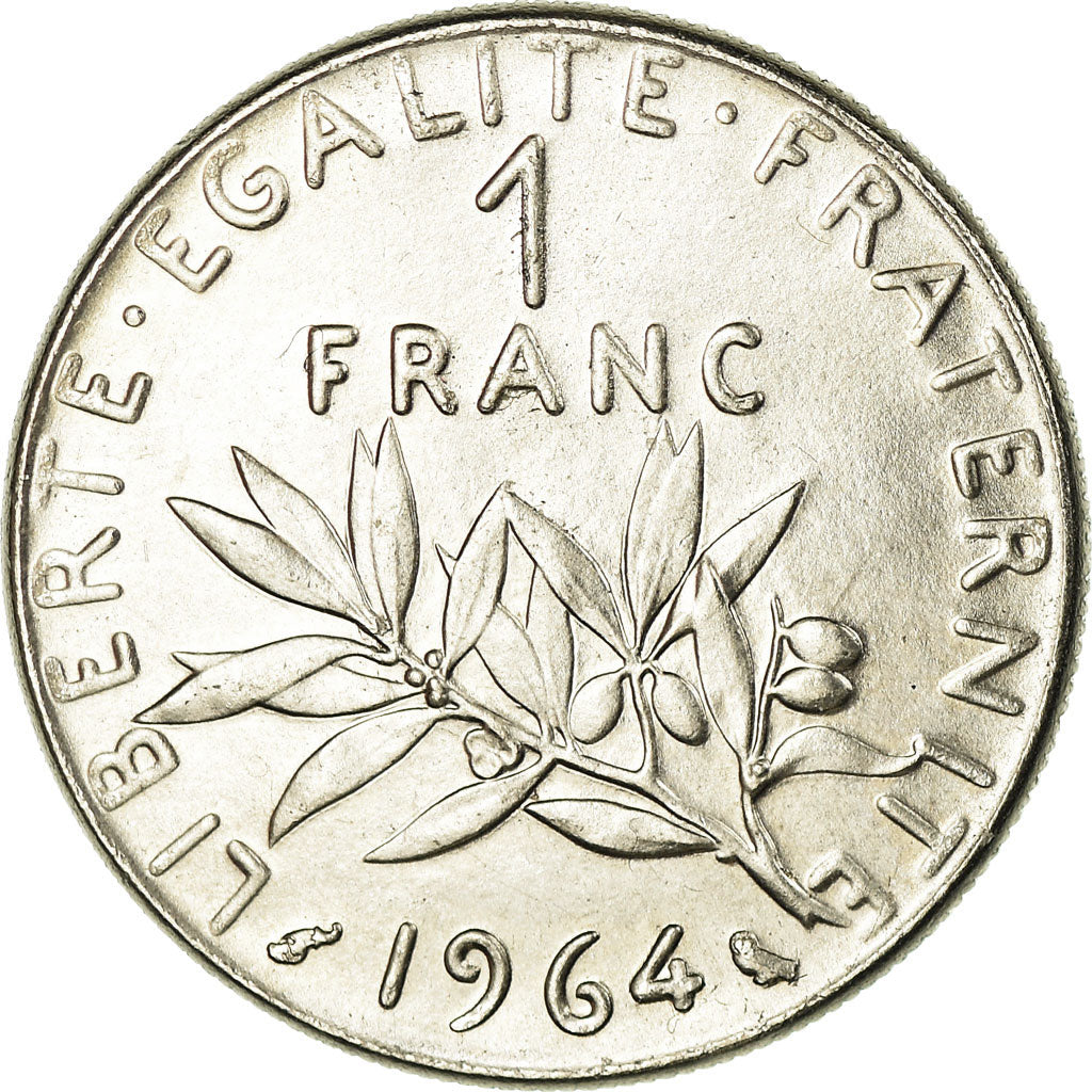 Coin, France, Semeuse, Franc, 1964, Paris, MS(60-62), Nickel, KM:925.1