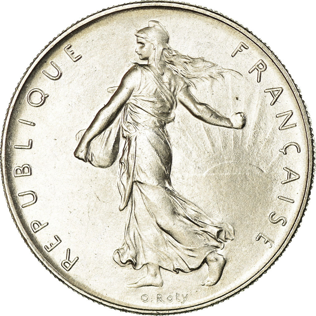 Moneta, Francja, Semeuse, Franc, 1965, Paris, MS(63), Nikiel, KM:925.1