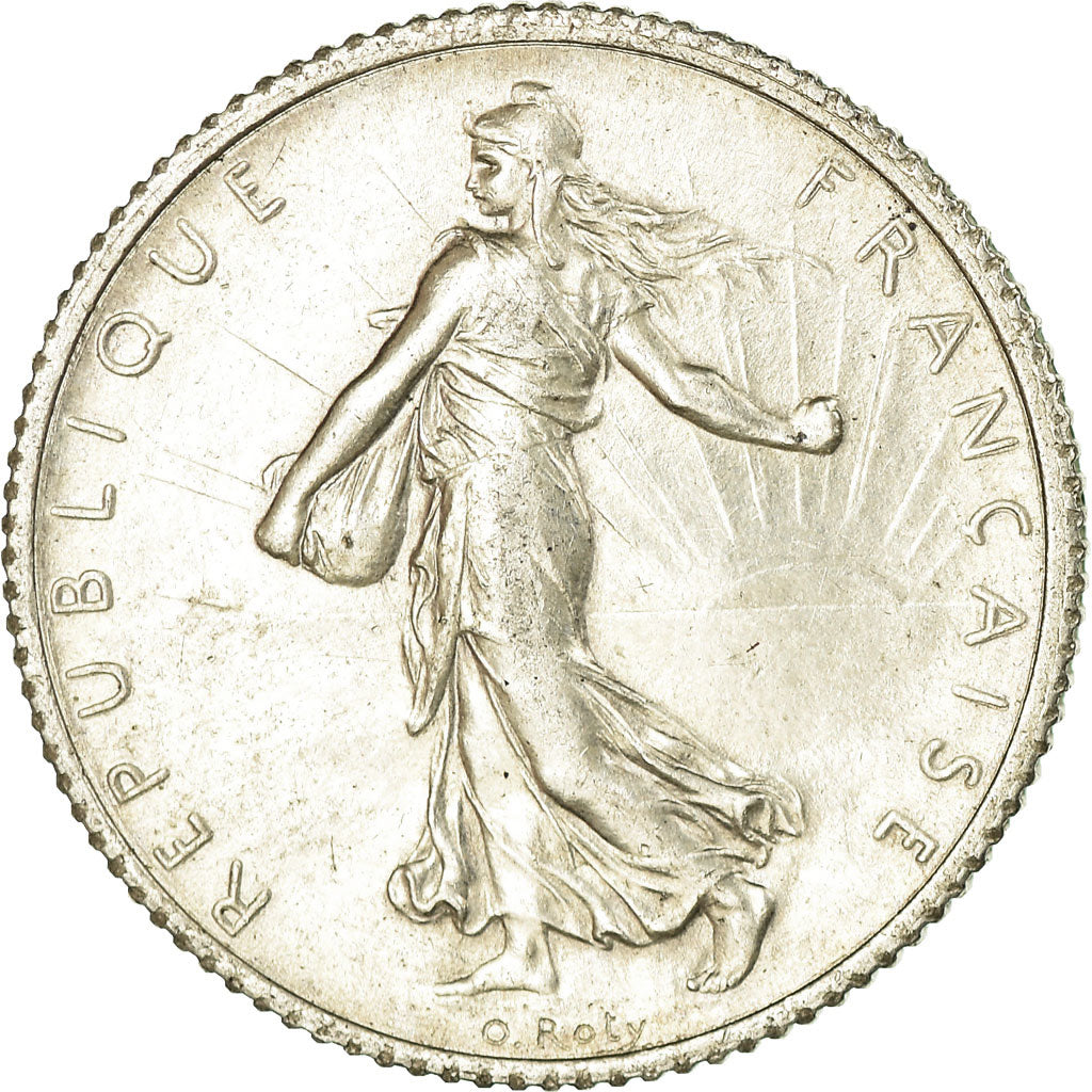 Coin, France, Semeuse, Franc, 1919, Paris, AU(55-58), Silver, KM:844.1