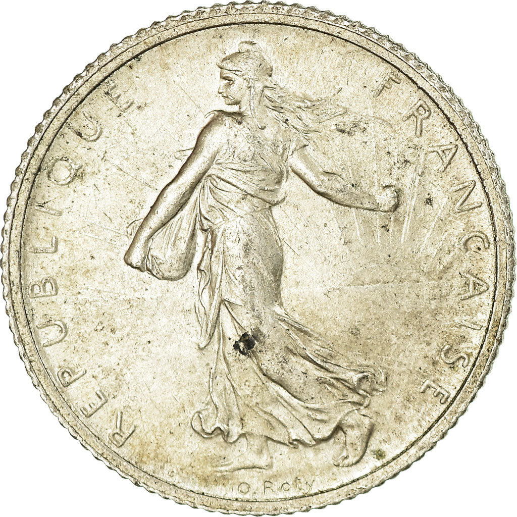 Moneda, Francia, Semeuse, Franc, 1916, Paris, MBC, Plata, KM:844.1, Gadoury:467