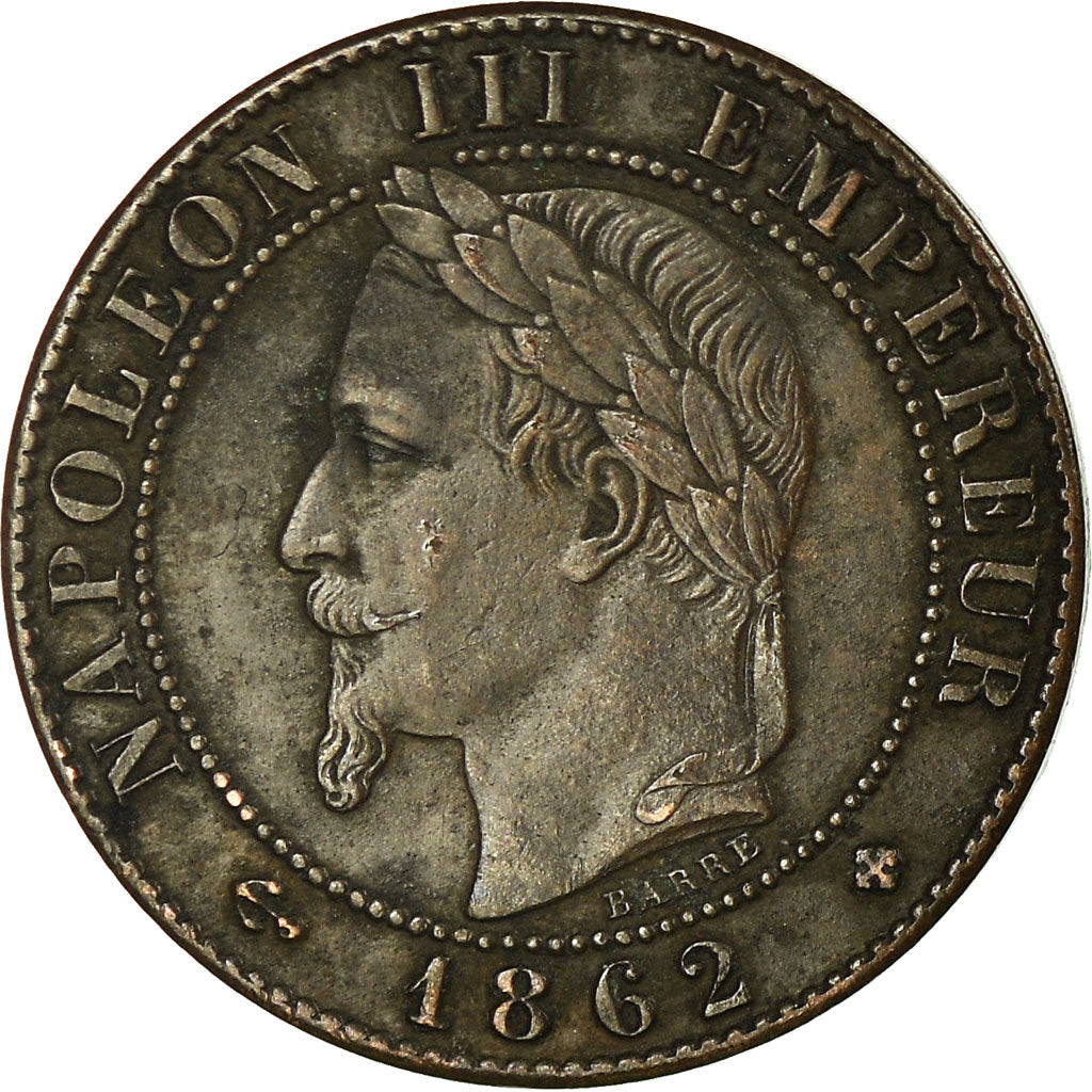 Munten, Frankrijk, Napoleon III, Napoléon III, Centime, 1862, Strasbourg, Large