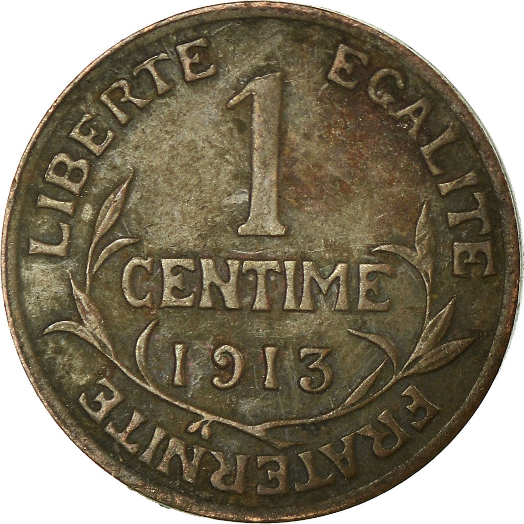 Munten, Frankrijk, Dupuis, Centime, 1913, Paris, FR+, Bronze, KM:840, Gadoury:90