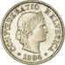 Coin, Switzerland, 5 Rappen, 1894, Bern, EF(40-45), Copper-nickel, KM:26