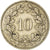 Moneta, Szwajcaria, 10 Rappen, 1881, Bern, VF(30-35), Miedź-Nikiel, KM:27