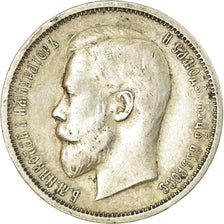 Monnaie, Russie, Nicholas II, 50 Kopeks, 1912, St. Petersburg, TTB, Argent