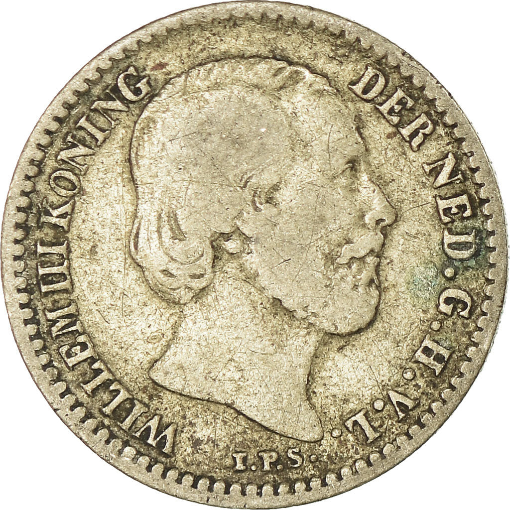 Coin, Netherlands, William III, 10 Cents, 1873, VF(30-35), Silver, KM:80