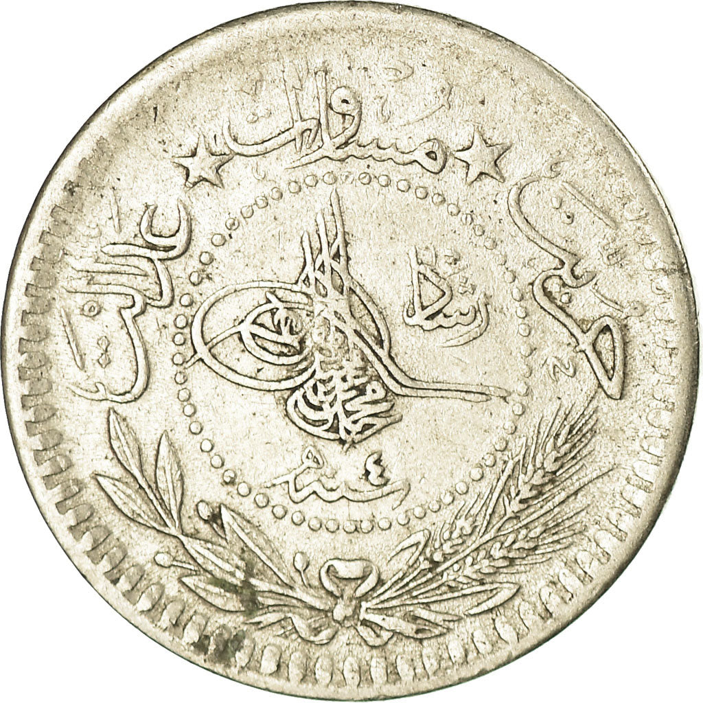 Moneta, Turchia, Muhammad V, 5 Para, 1912/AH1327, Qustantiniyah, BB, Nichel