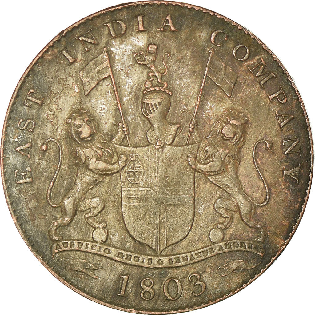 Coin, INDIA-BRITISH, MADRAS PRESIDENCY, 20 Cash, 1803, Soho Mint, Birmingham