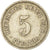 Monnaie, GERMANY - EMPIRE, Wilhelm II, 5 Pfennig, 1912, Muldenhütten, TB+