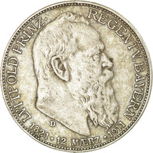 Coin, German States, BAVARIA, Otto, 2 Mark, 1911, Munich, EF(40-45), Silver