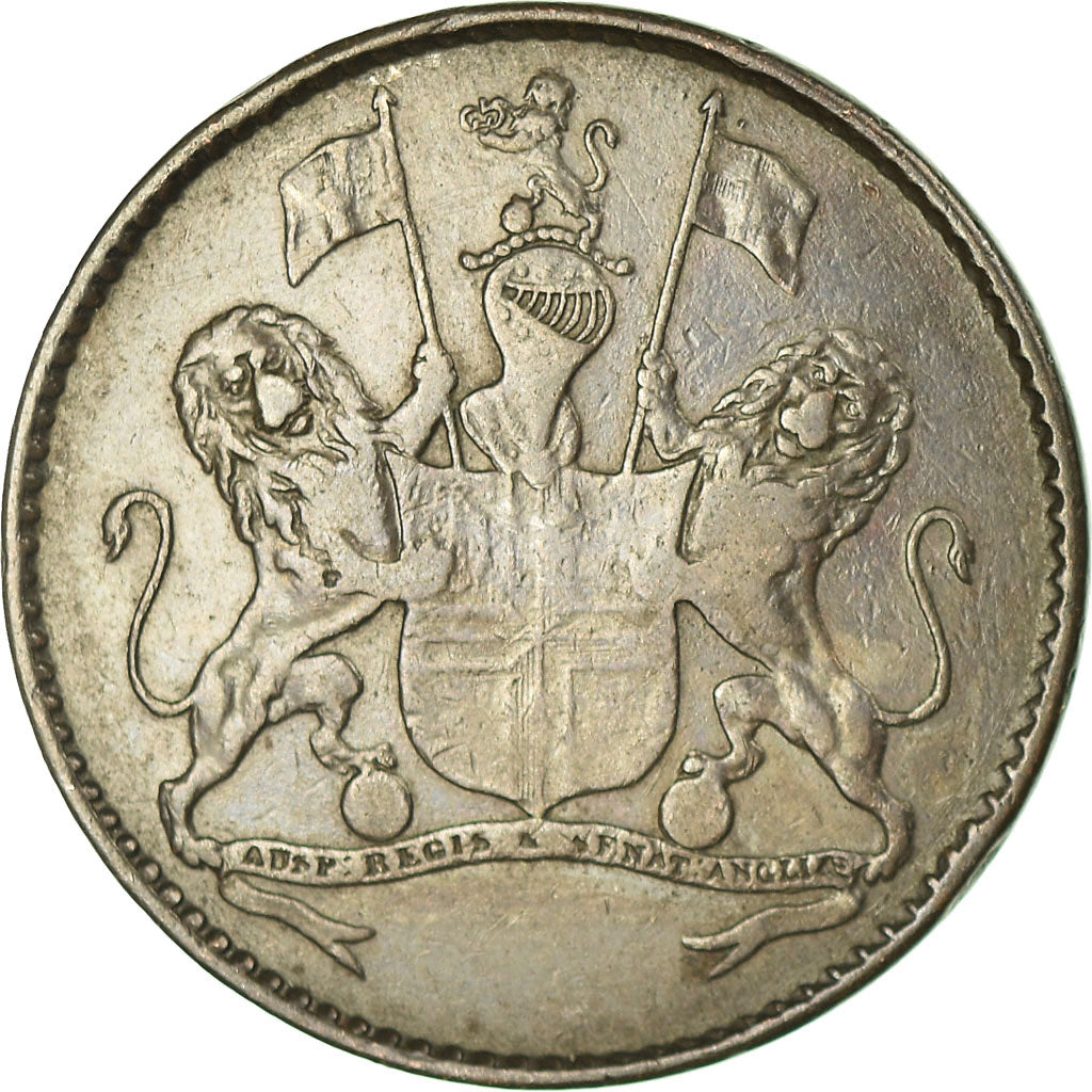 Coin, SAINT HELENA & ASCENSION, 1/2 Penny, 1821, British Royal Mint, VF(30-35)