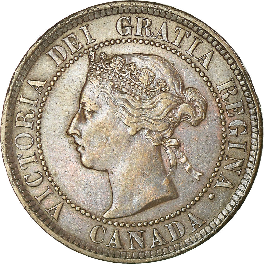 Coin, Canada, Victoria, Cent, 1884, Royal Canadian Mint, Ottawa, AU(55-58)