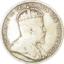 Coin, Canada, Edward VII, 25 Cents, 1908, Royal Canadian Mint, Ottawa