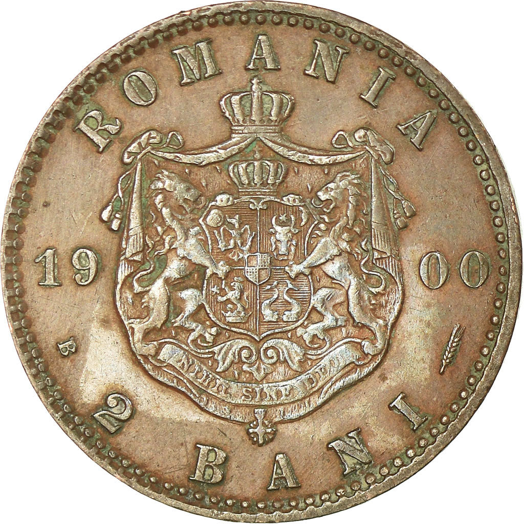 Coin, Romania, Carol I, 2 Bani, 1900, AU(55-58), Copper, KM:27