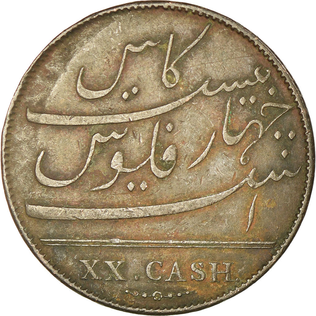 Monnaie, INDIA-BRITISH, MADRAS PRESIDENCY, 20 Cash, 1803, Soho Mint, Birmingham