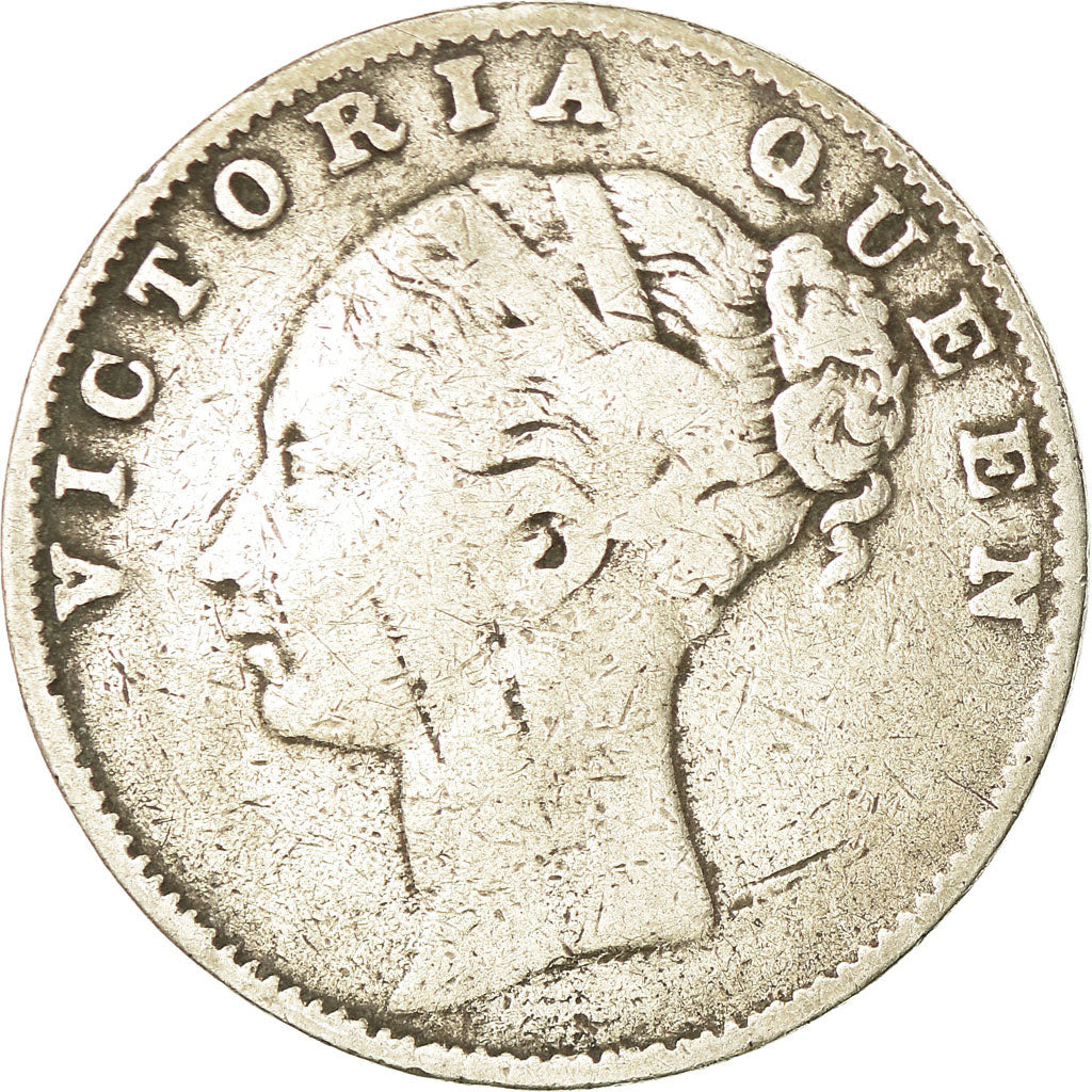 Coin, INDIA-BRITISH, Victoria, Rupee, 1840, Bombay, VF(20-25), Silver, KM:457.4