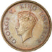 Monnaie, INDIA-BRITISH, George VI, 1/4 Anna, 1939, TTB, Bronze, KM:530