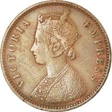 Moeda, ÍNDIA - BRITÂNICA, Victoria, 1/4 Anna, 1886, EF(40-45), Cobre, KM:486