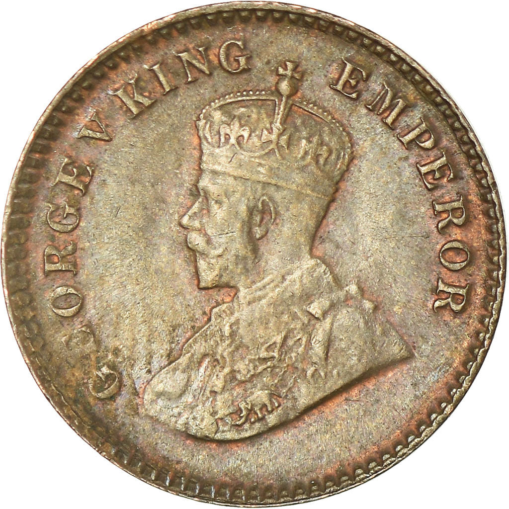 Monnaie, INDIA-BRITISH, George V, 1/12 Anna, 1 Pie, 1919, TTB, Bronze, KM:509