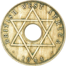 Monnaie, BRITISH WEST AFRICA, George VI, 1/2 Penny, 1944, TTB, Copper-nickel