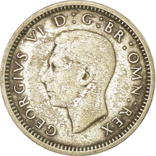 Coin, Great Britain, George VI, 3 Pence, 1942, VF(30-35), Silver, KM:848