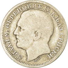 Coin, Serbia, Milan I, Dinar, 1879, VF(20-25), Silver, KM:10