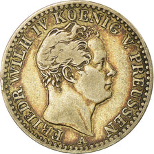 Monnaie, Etats allemands, PRUSSIA, Friedrich Wilhelm IV, 1/6 Thaler, 1846