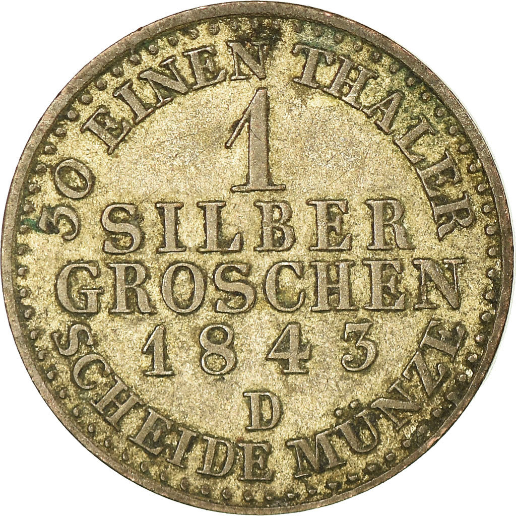 Coin, German States, PRUSSIA, Friedrich Wilhelm IV, Groschen, 1843, Munich