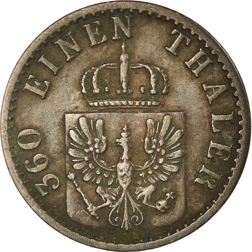 Münze, Deutsch Staaten, PRUSSIA, Wilhelm I, Pfennig, 1868, Frankfurt, SS