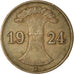 Monnaie, Allemagne, République de Weimar, Rentenpfennig, 1924, Hamburg, TTB