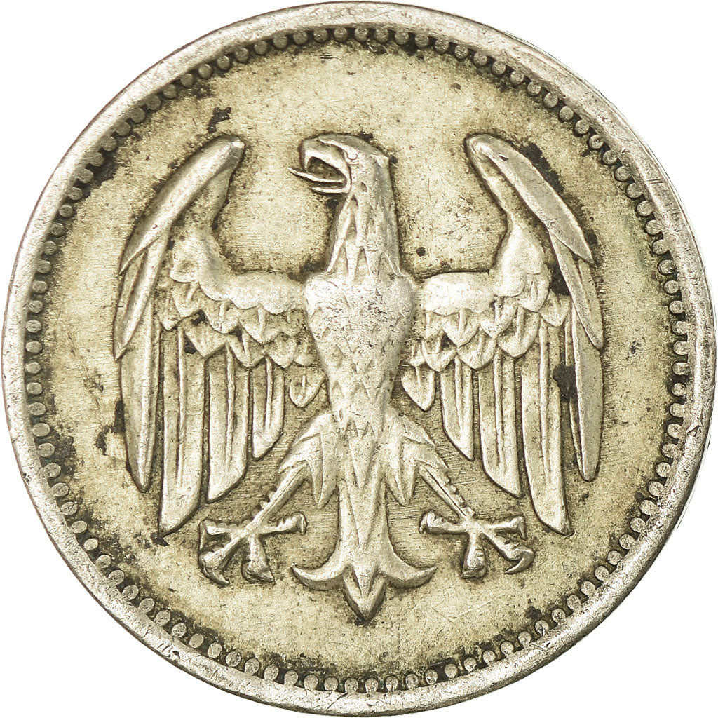 Moneta, NIEMCY, REP. WEIMARSKA, Mark, 1924, Berlin, VF(30-35), Srebro, KM:42