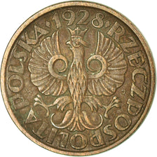 Coin, Poland, Grosz, 1928, Warsaw, EF(40-45), Bronze, KM:8a