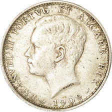 Coin, Portugal, Manuel II, 200 Reis, 1909, Paris, EF(40-45), Silver, KM:549