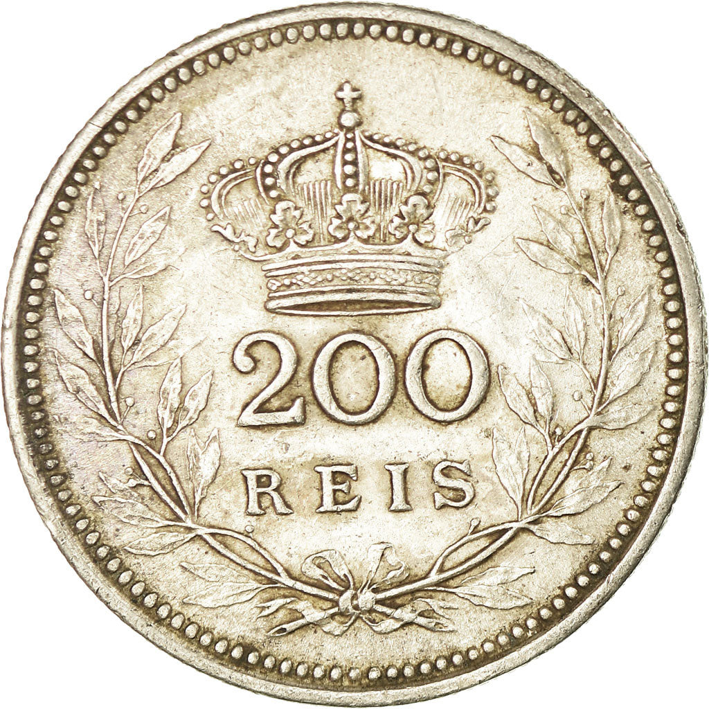 Coin, Portugal, Manuel II, 200 Reis, 1909, Paris, EF(40-45), Silver, KM:549
