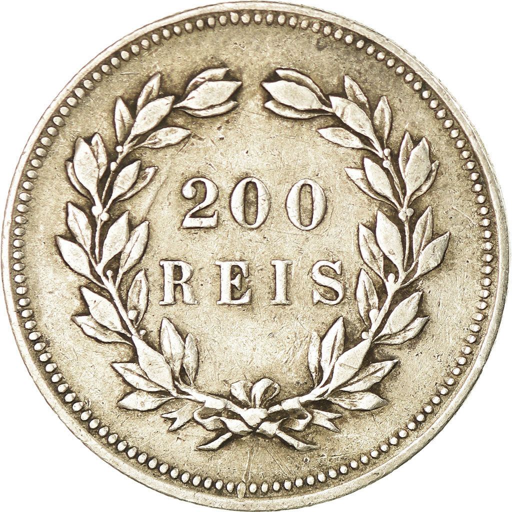 Monnaie, Portugal, Carlos I, 200 Reis, 1891, TTB, Argent, KM:534