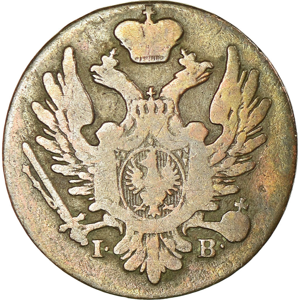 Coin, Poland, Alexander I, Grosz, 1824, Warsaw, VF(30-35), Copper, KM:94