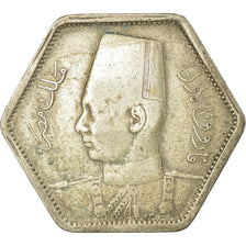Coin, Egypt, Farouk, 2 Piastres, 1944/ AH1363, British Royal Mint, VF(30-35)