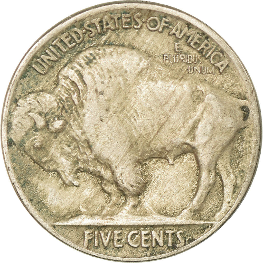 Moneta, USA, Buffalo Nickel, 5 Cents, 1917, U.S. Mint, Philadelphia, VF(20-25)