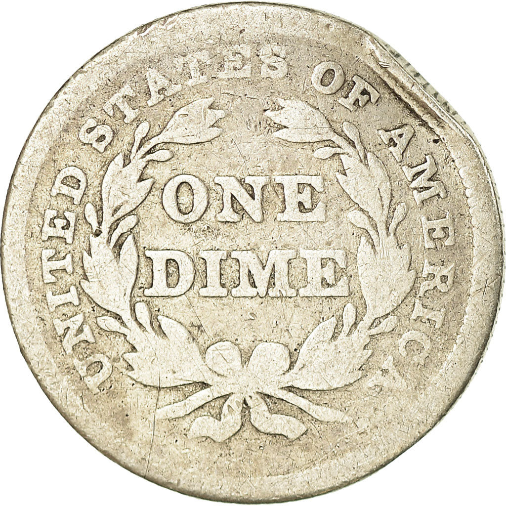 Coin, United States, Seated Liberty Dime, Dime, 1837, U.S. Mint, Philadelphia