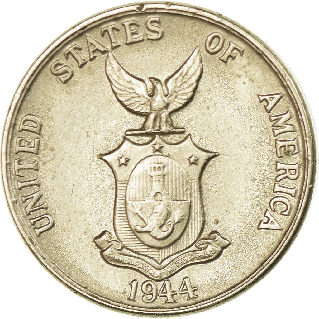 Coin, Philippines, 5 Centavos, 1944, EF(40-45), Copper-Nickel-Zinc, KM:180a
