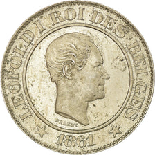 Moneta, Belgia, Leopold I, 20 Centimes, 1861, EF(40-45), Miedź-Nikiel, KM:20