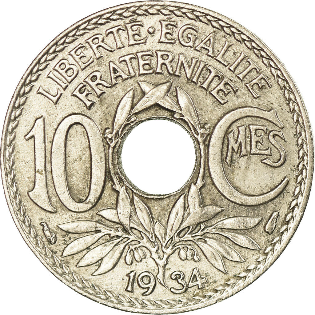 Monnaie, France, Lindauer, 10 Centimes, 1934, Paris, SUP+, Copper-nickel